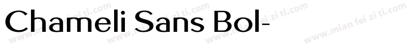 Chameli Sans Bol字体转换